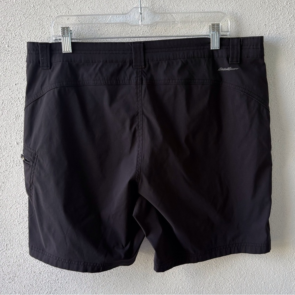 Eddie Bauer Size 16 Black Hiking Shorts 7” Inseam Outdoors Utility Activewear - Picture 3 of 13